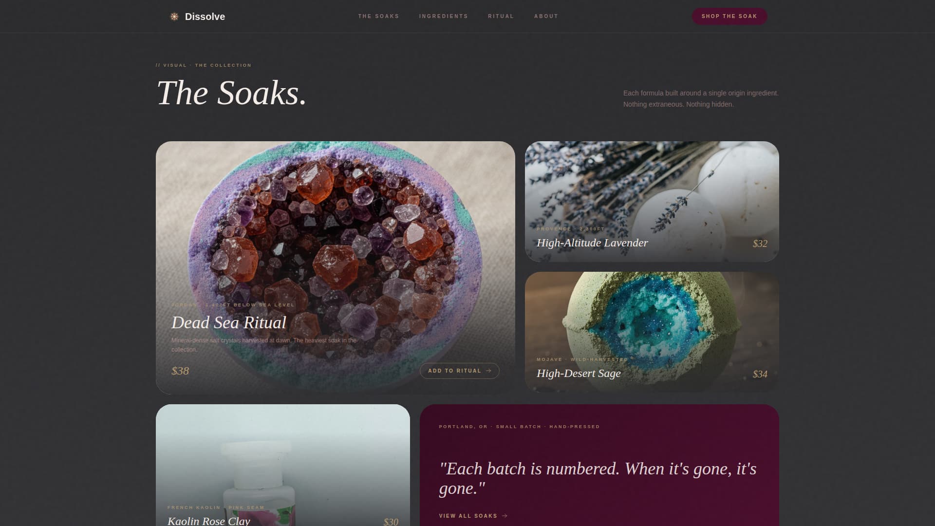 Body Care & Bath Brand Blog Website Template