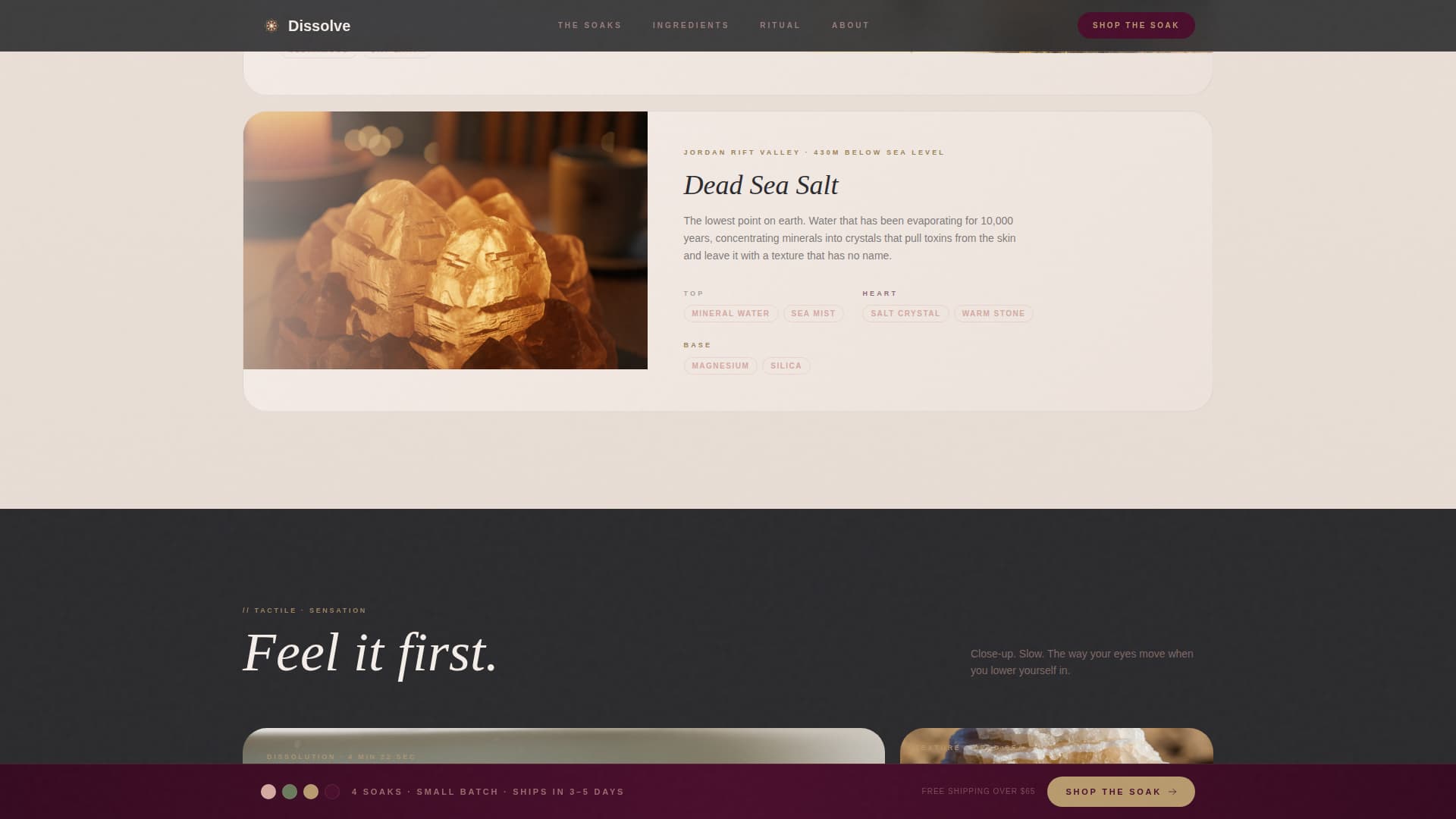 Body Care & Bath Brand Blog Website Template