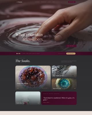 Body Care & Bath Brand Blog Website Template