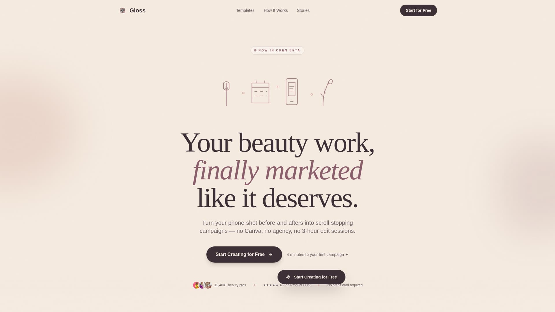 Salon & Spa Software Professional Website Template