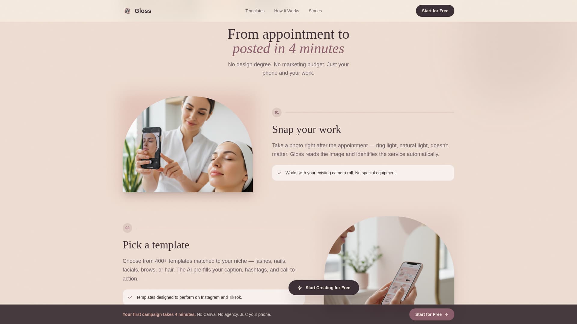 Salon & Spa Software Professional Website Template