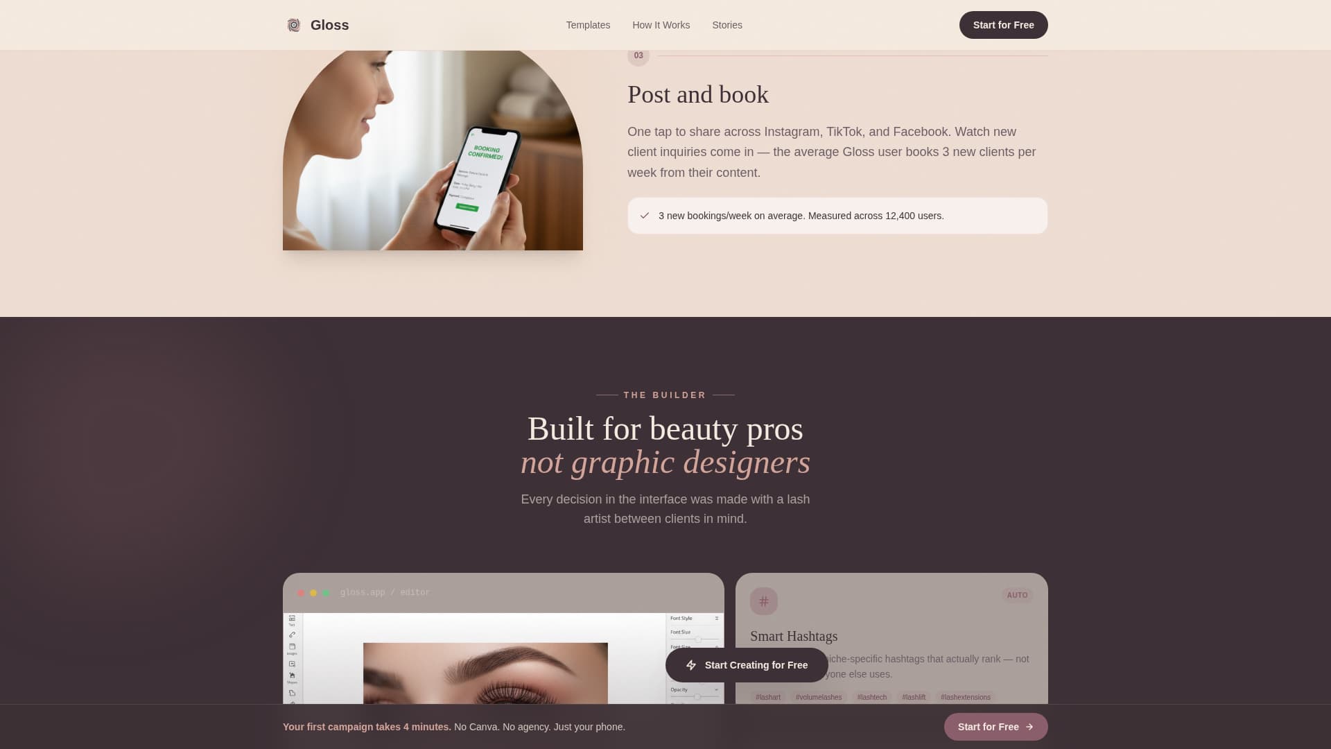 Salon & Spa Software Professional Website Template