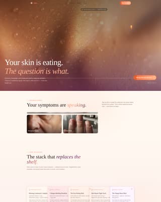 Glow - Radiant Nutrition Landing Page Template