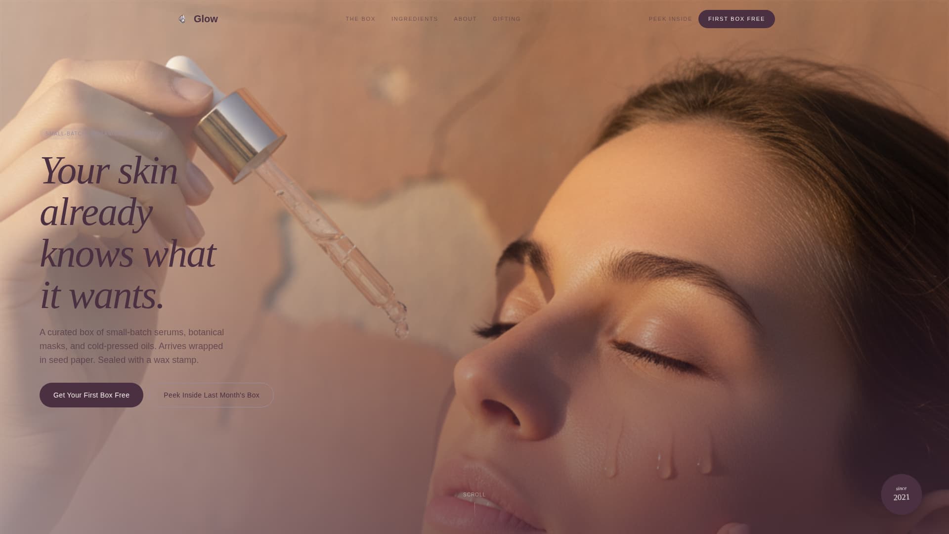 Beauty & Cosmetics Brand Blog Website Template