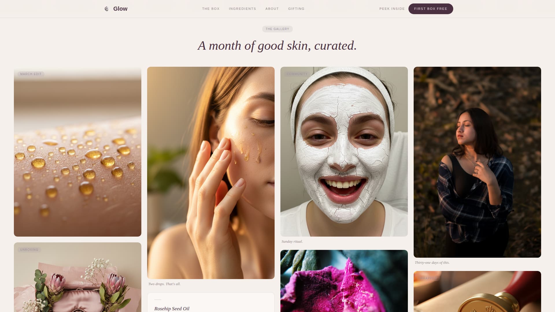 Beauty & Cosmetics Brand Blog Website Template