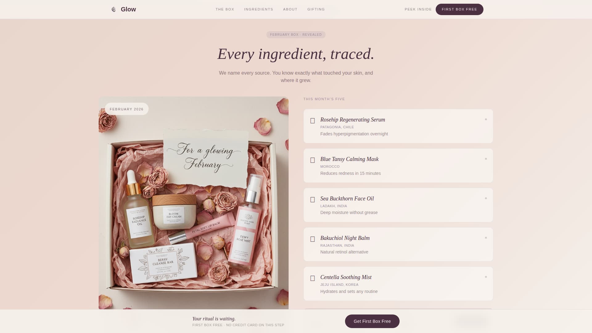 Beauty & Cosmetics Brand Blog Website Template