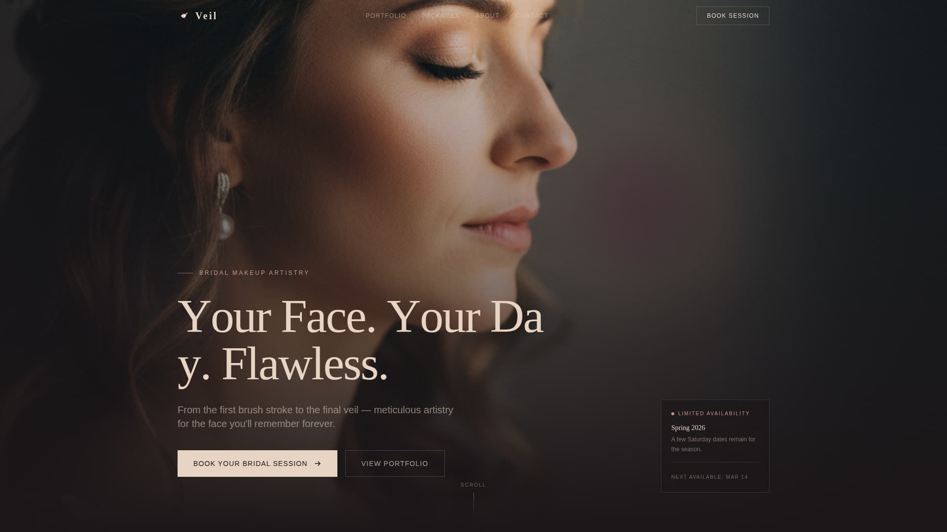 Specialty Beauty Treatments Booking Website Template