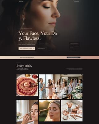Specialty Beauty Treatments Booking Website Template