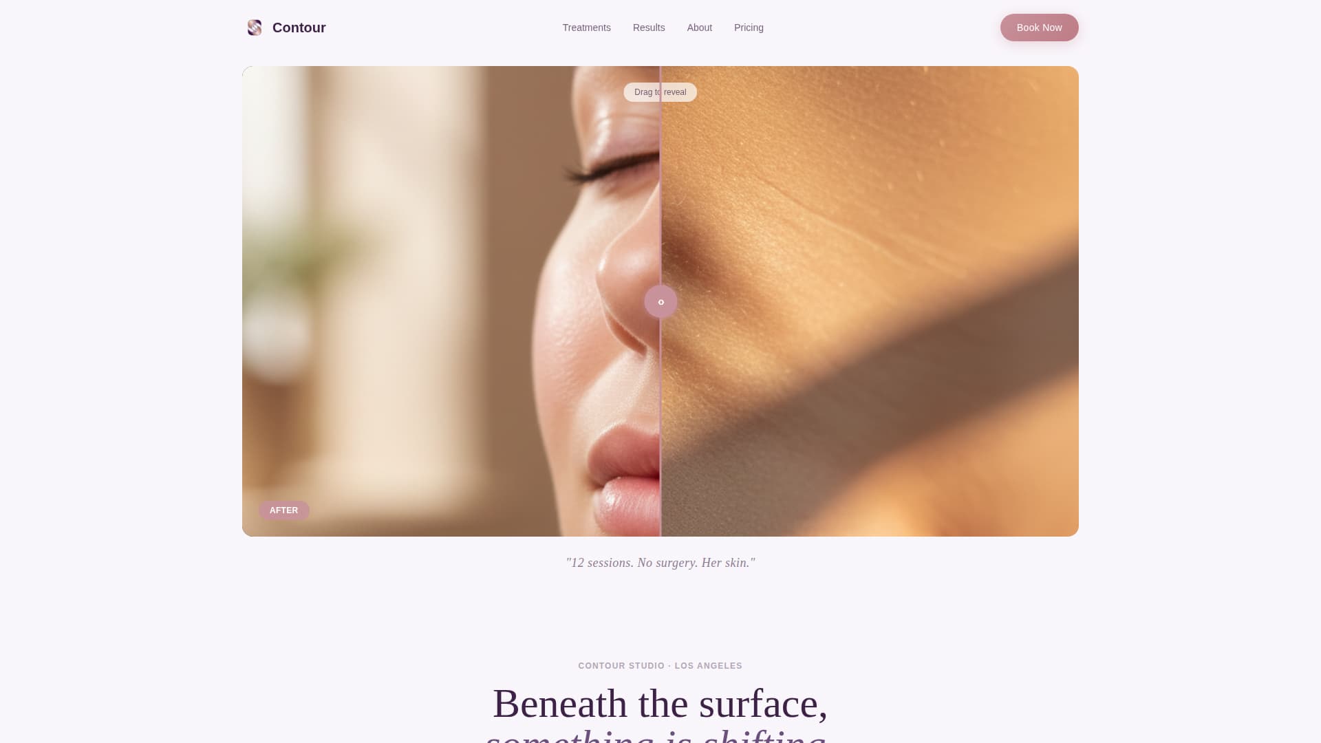Specialty Beauty Treatments Local Booking Website Template