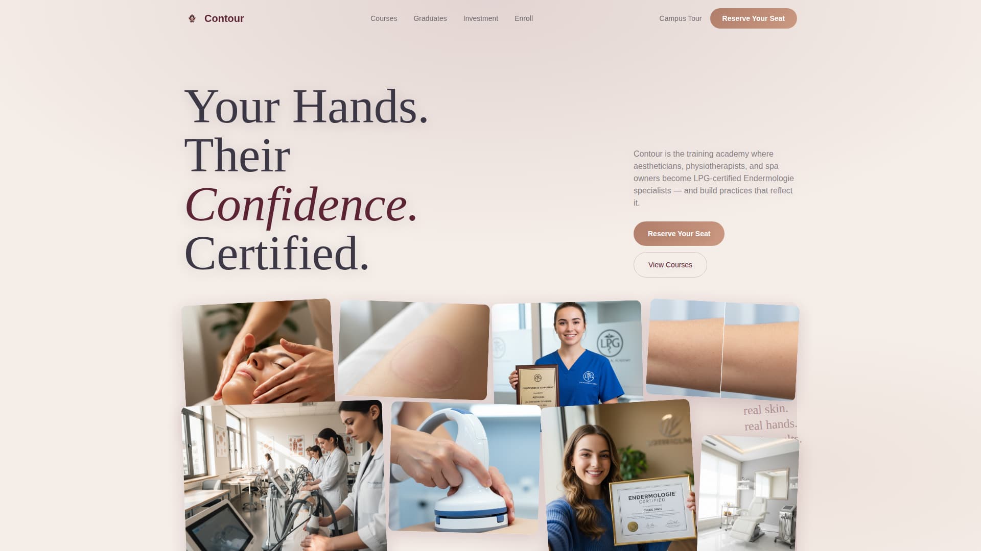 Specialty Beauty Treatments Careers Website Template
