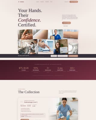 Specialty Beauty Treatments Careers Website Template