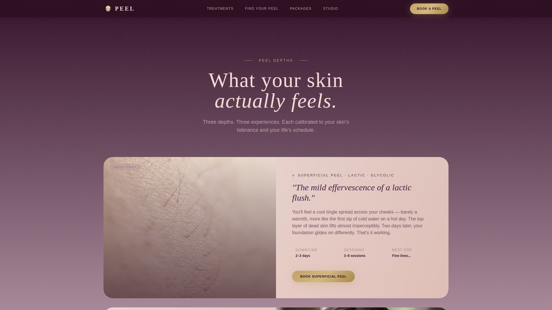 Specialty Beauty Treatments Specialist Booking Website Template