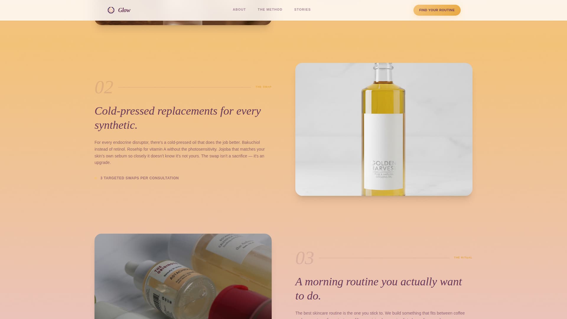 Radiance — Transformative Beauty Landing Page Template