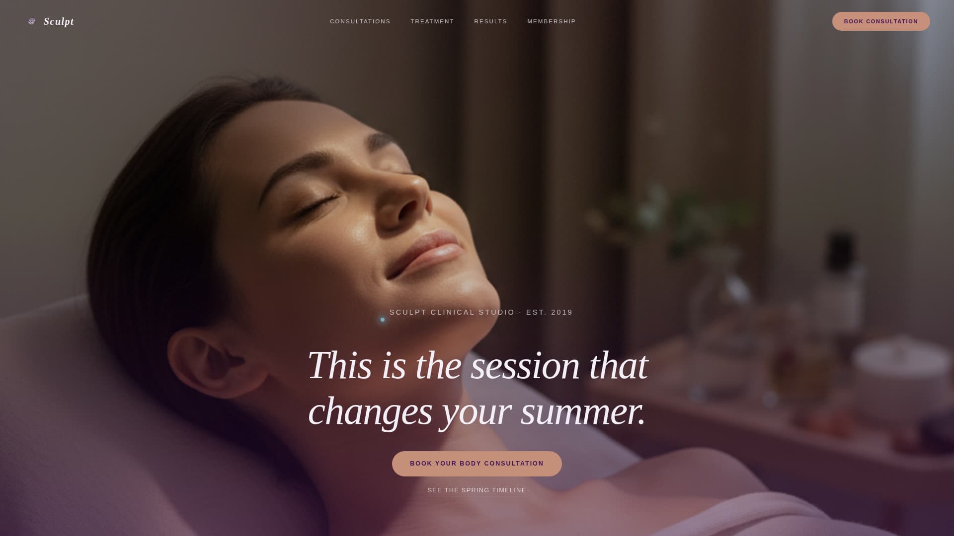 Cosmetic Surgery & Aesthetic Clinic Booking Website Template