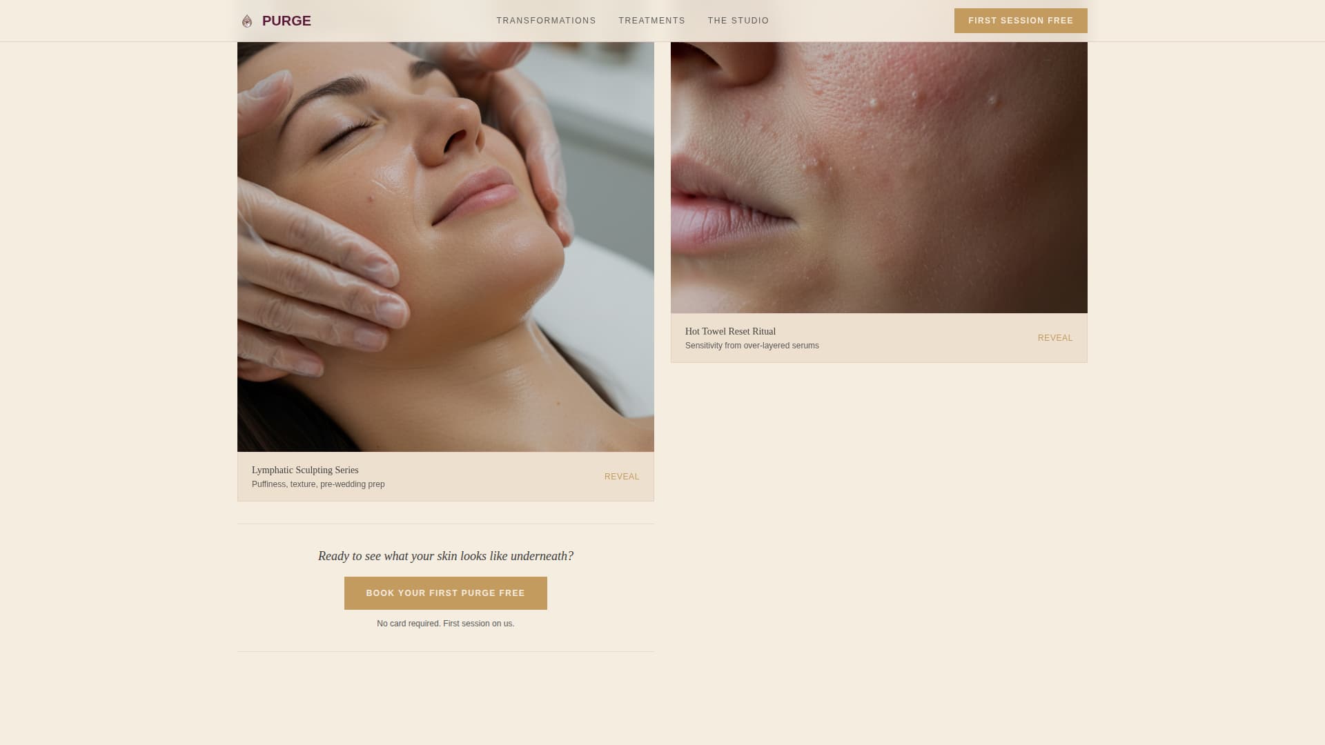 Wellness & Holistic Beauty Booking Website Template