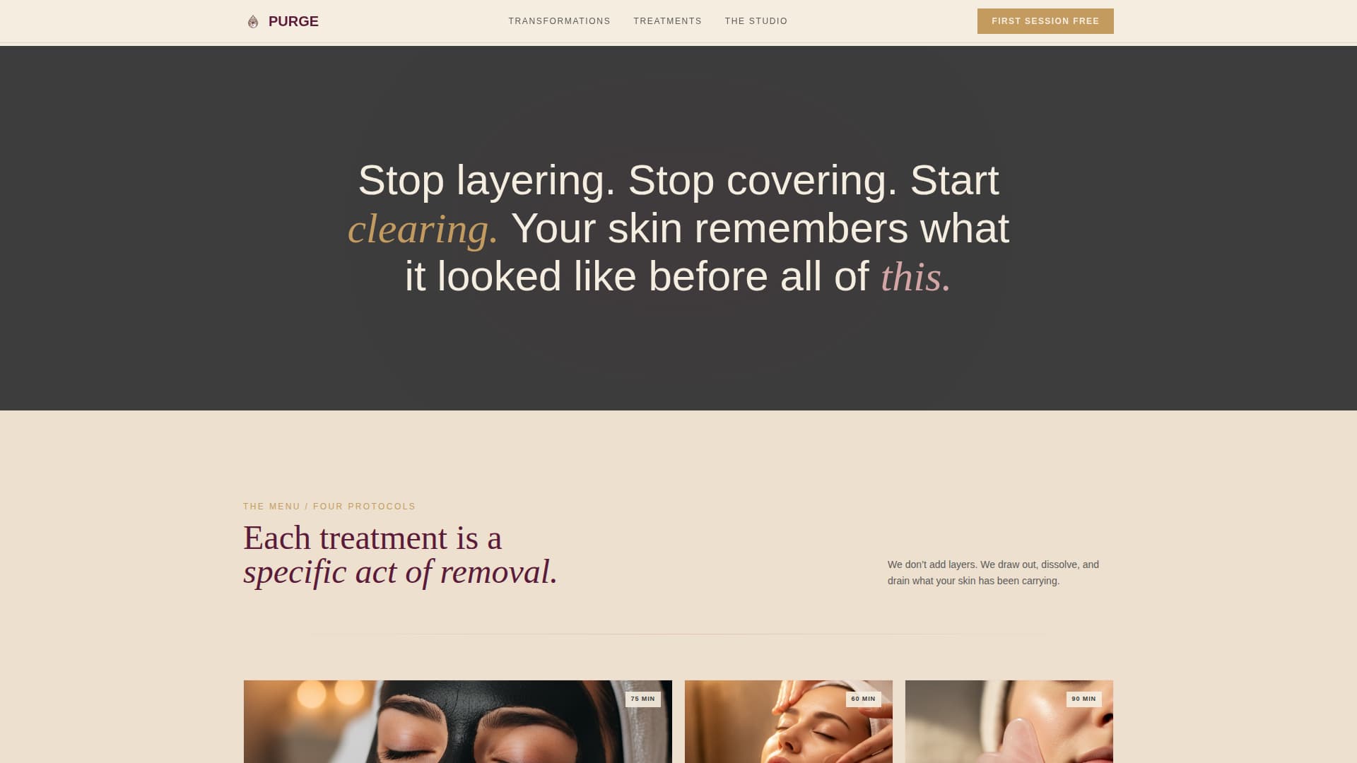 Wellness & Holistic Beauty Booking Website Template