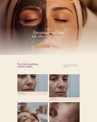 Wellness & Holistic Beauty Booking Website Template