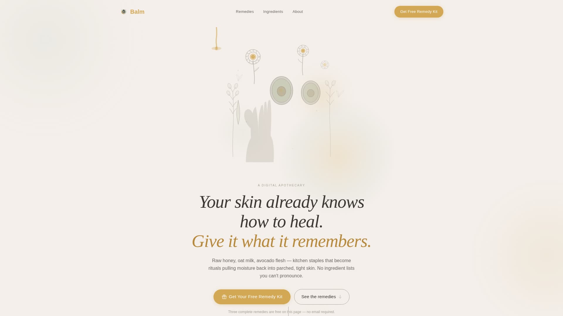 Dry - Premium Skin Landing Page Template