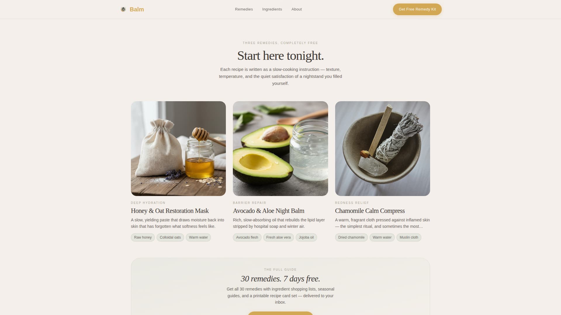 Dry - Premium Skin Landing Page Template