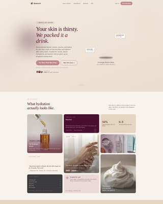 Quench - Luxe Dryskin Landing Page Template