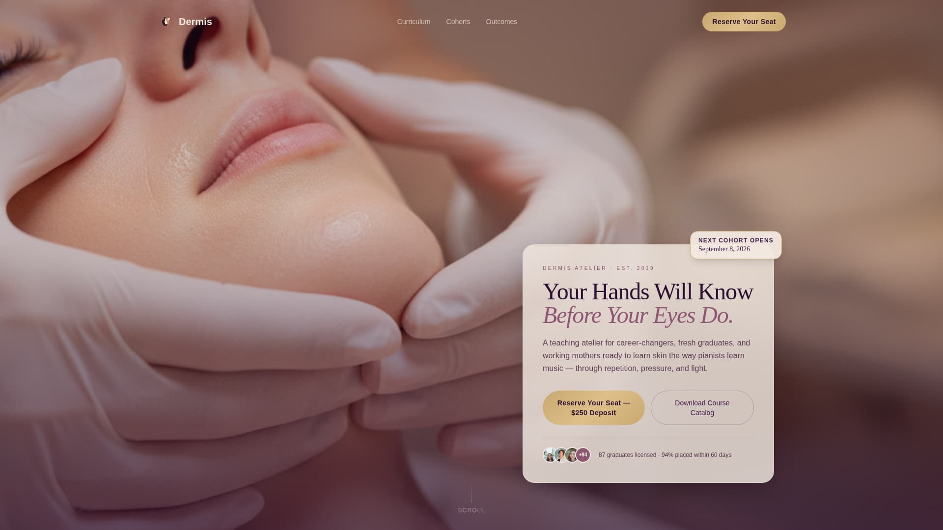 Beauty School & Academy Careers Website Template