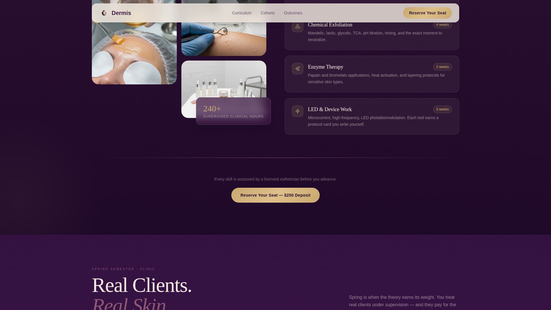 Beauty School & Academy Careers Website Template