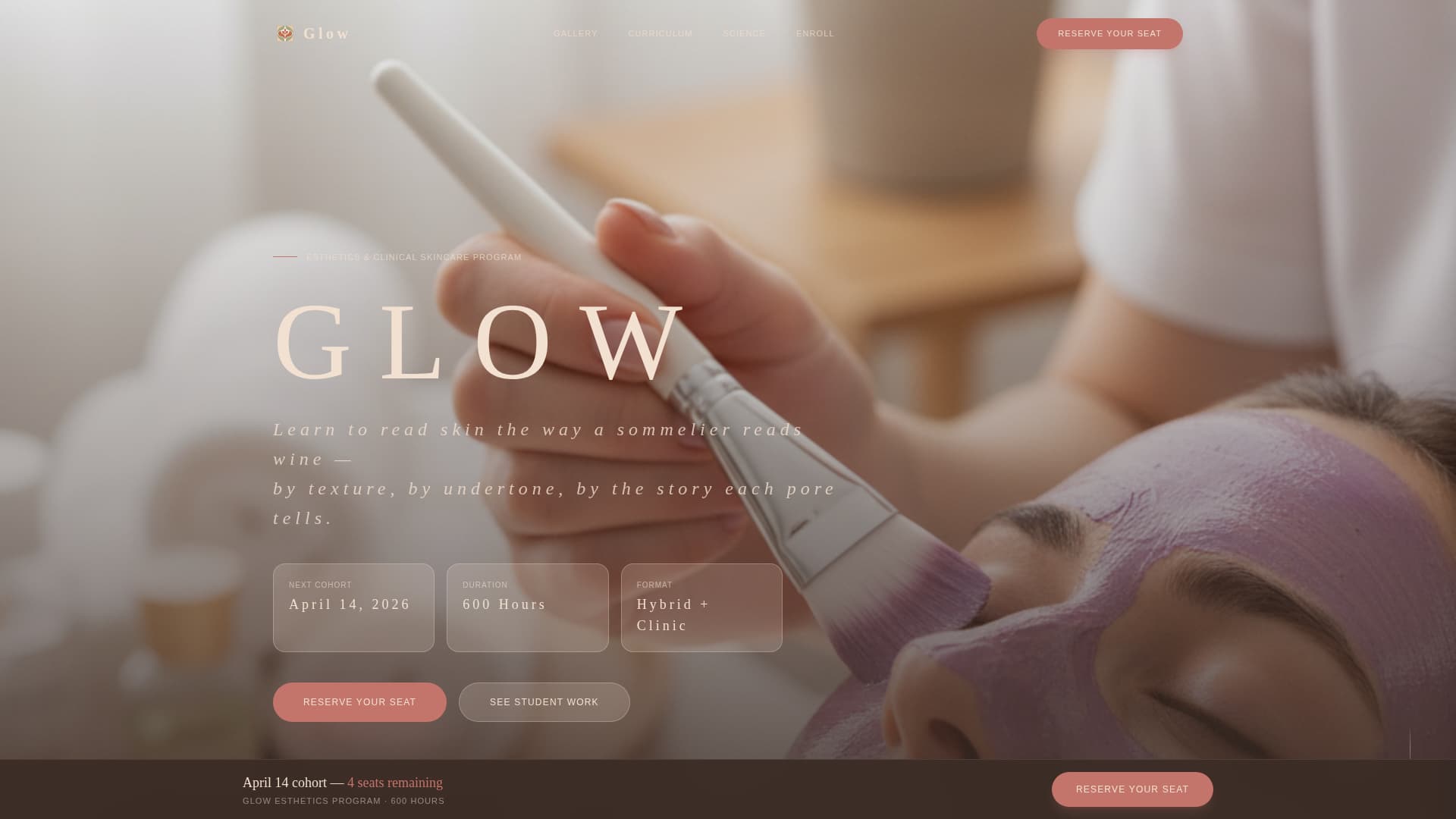 Beauty School & Academy Professional Website Template