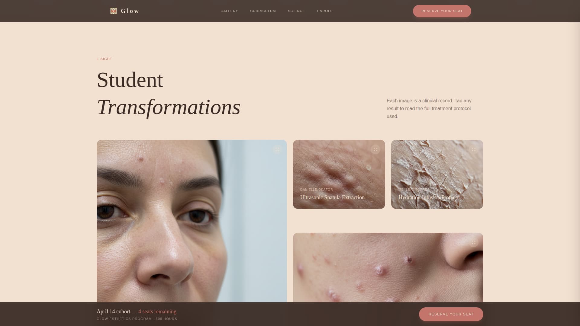 Beauty School & Academy Professional Website Template