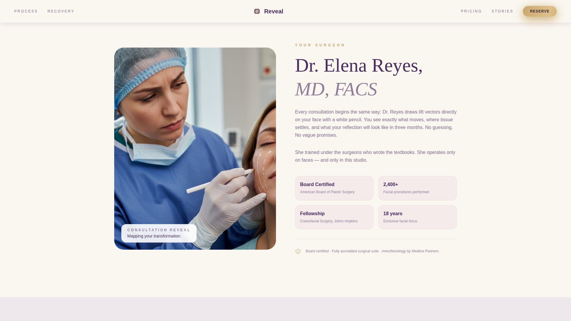 Cosmetic Surgery & Aesthetic Clinic Advanced Booking Website Template