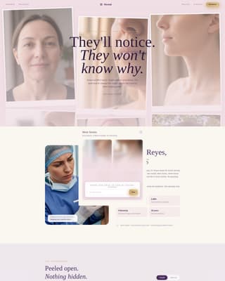 Cosmetic Surgery & Aesthetic Clinic Advanced Booking Website Template