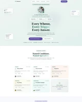 Allergy - Reference Library Landing page Template