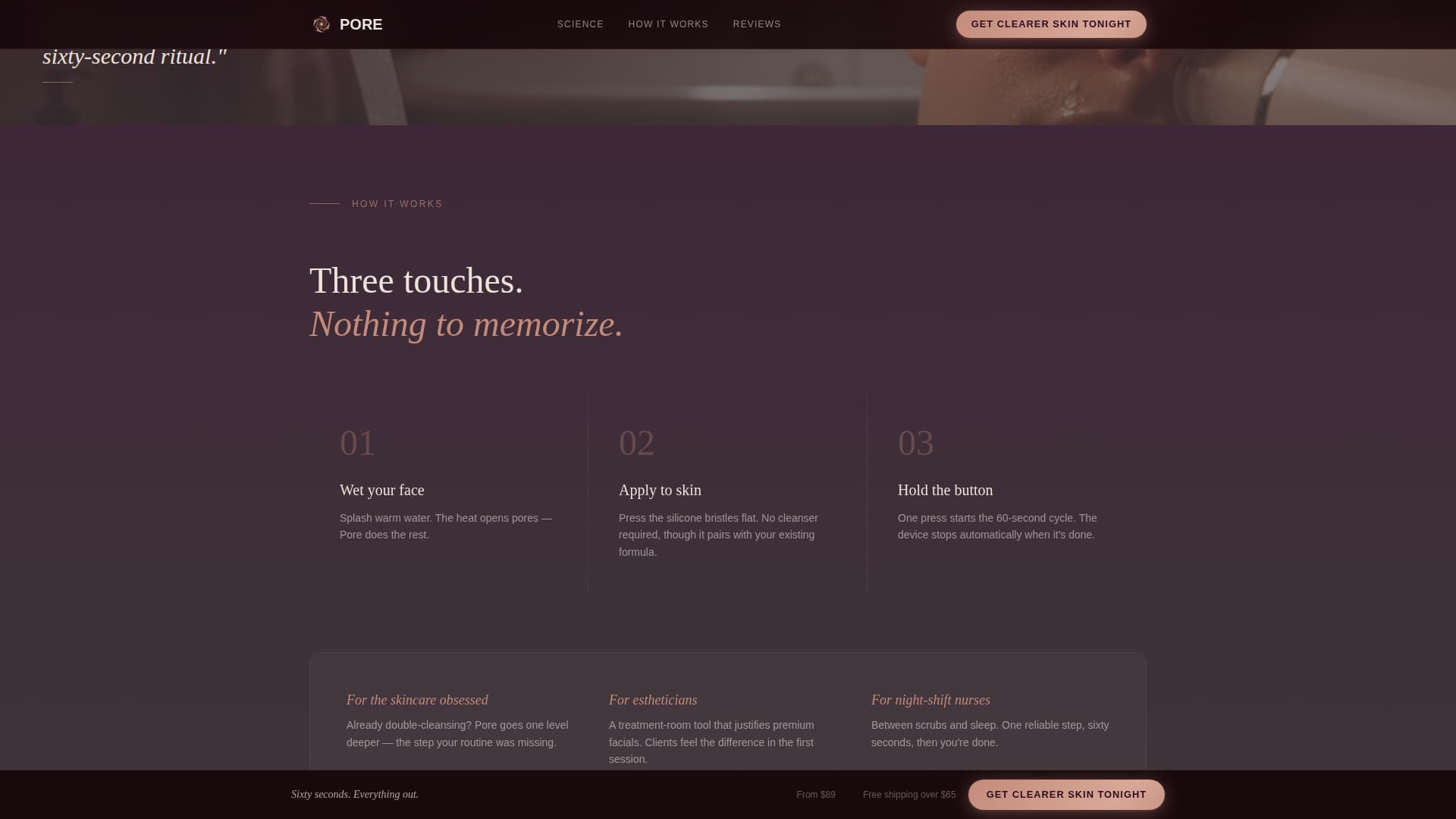 Beauty Tech & Device Reviews Website Template