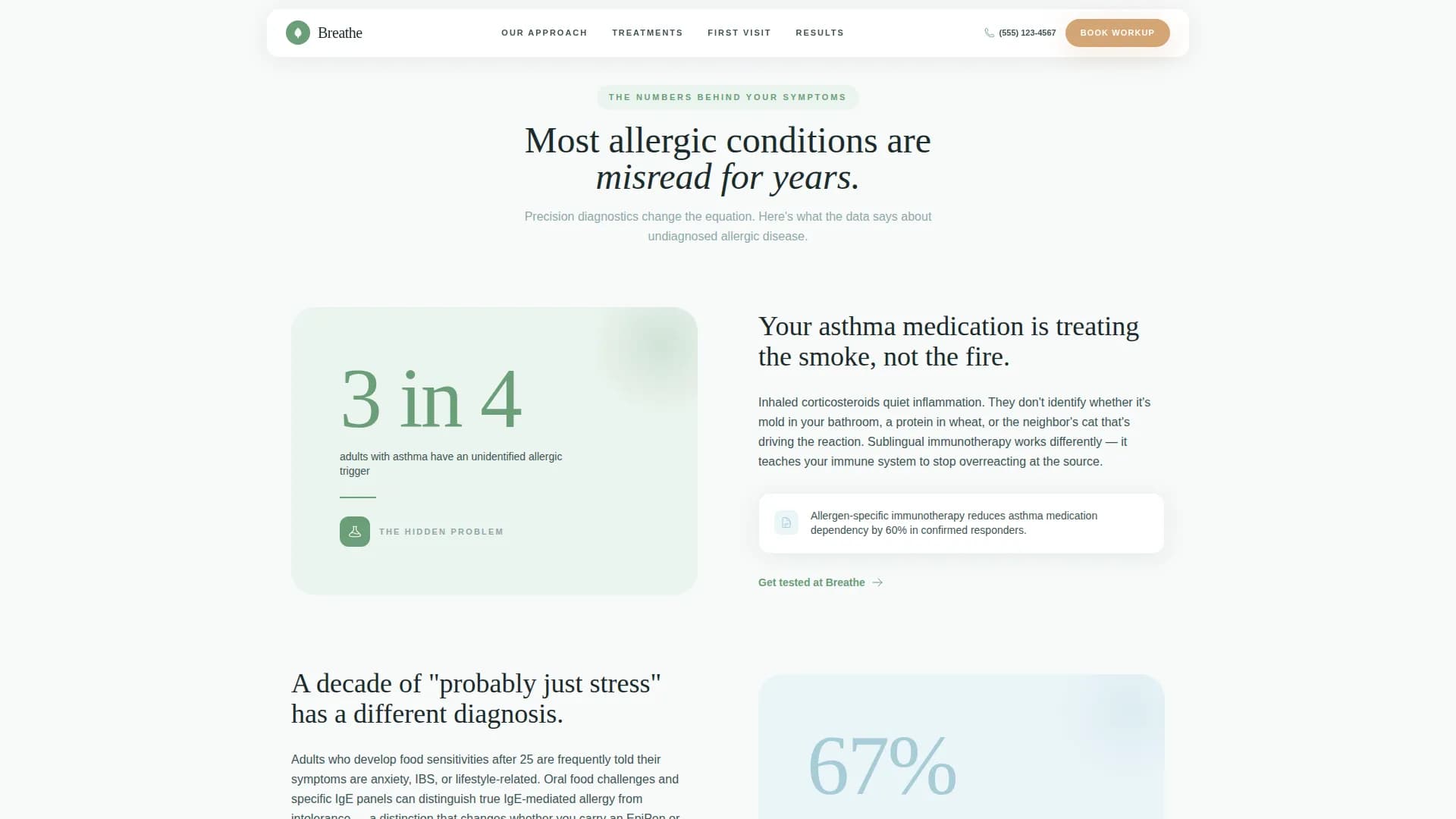 Symptom - Patient Education Landing Page Template