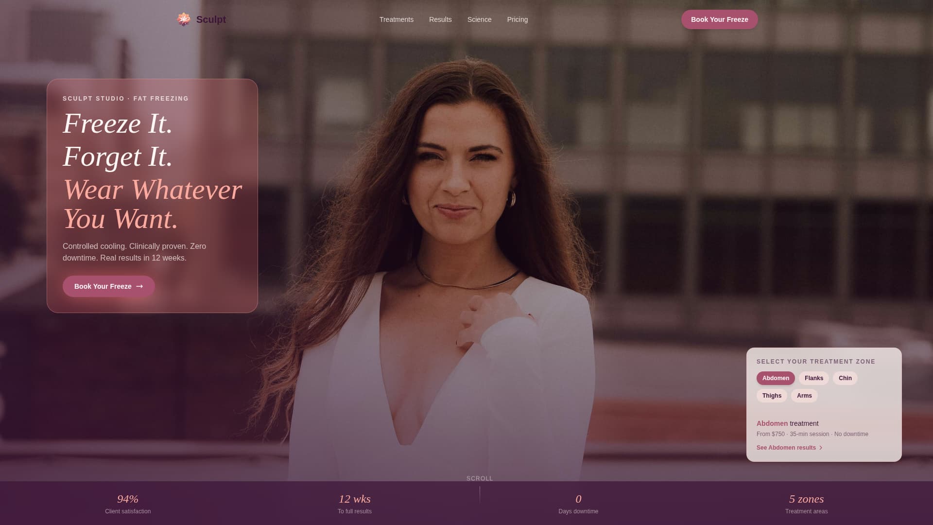 Specialty Beauty Treatments Advanced Booking Website Template