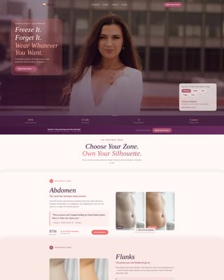Specialty Beauty Treatments Advanced Booking Website Template