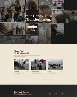 Specialty Beauty Treatments Professional Website Template