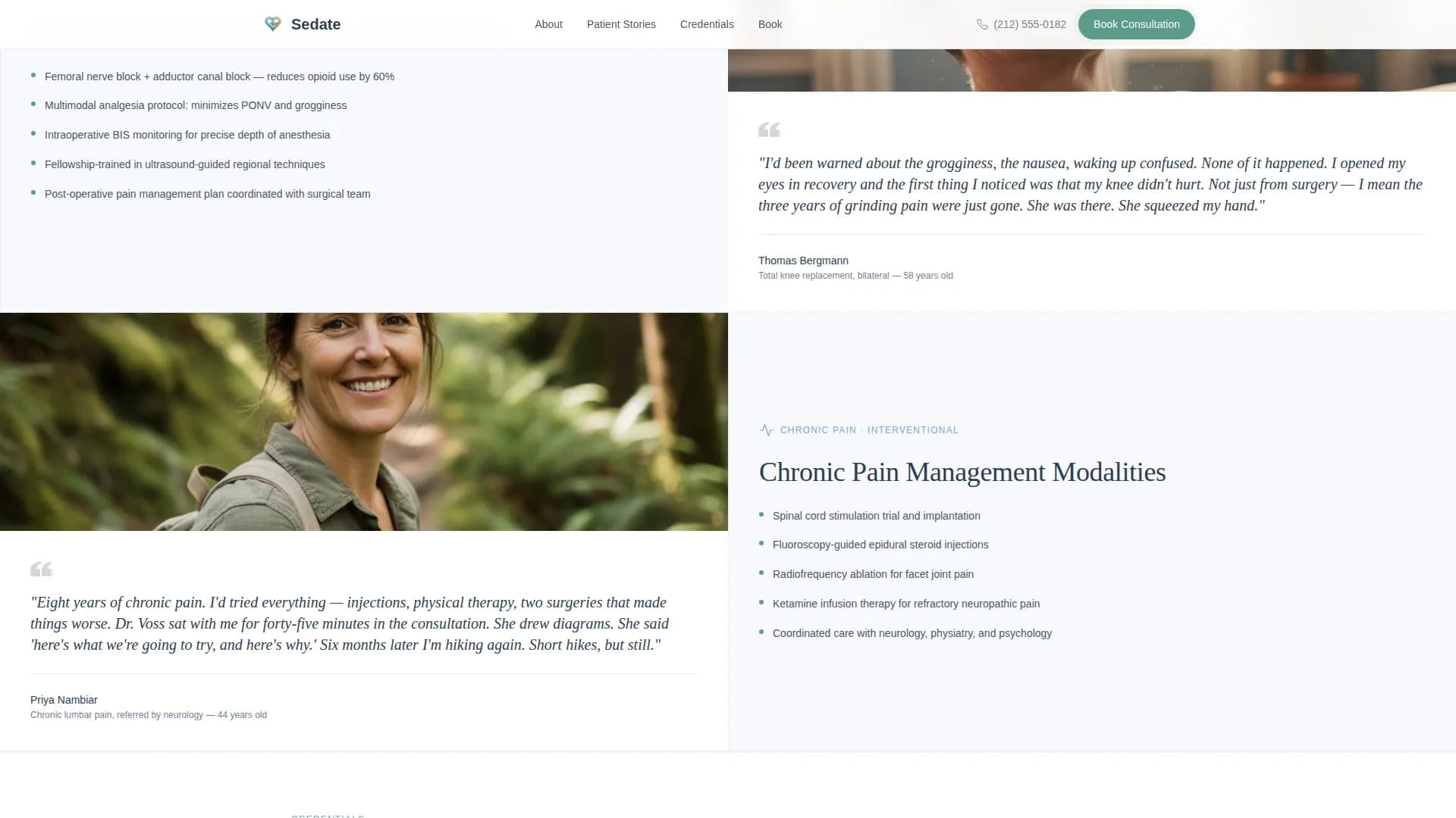 Anesthesiologist Appointment Booking Website Template