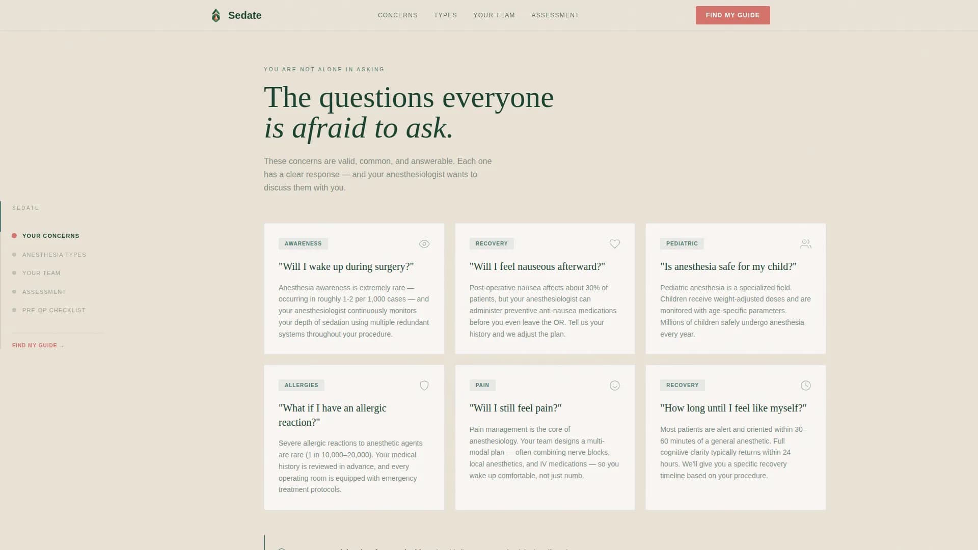 Specialist Anesthesiologist Appointment Booking Website Template