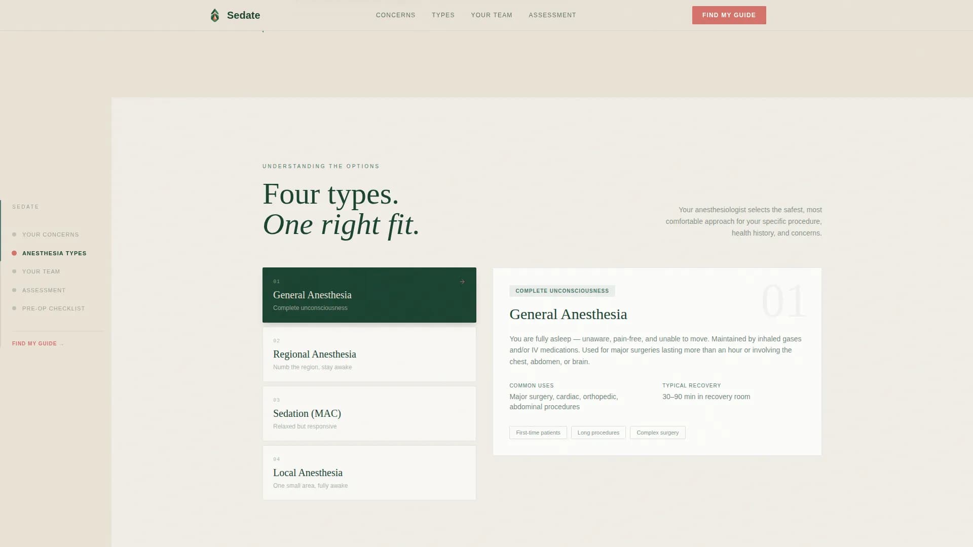 Specialist Anesthesiologist Appointment Booking Website Template