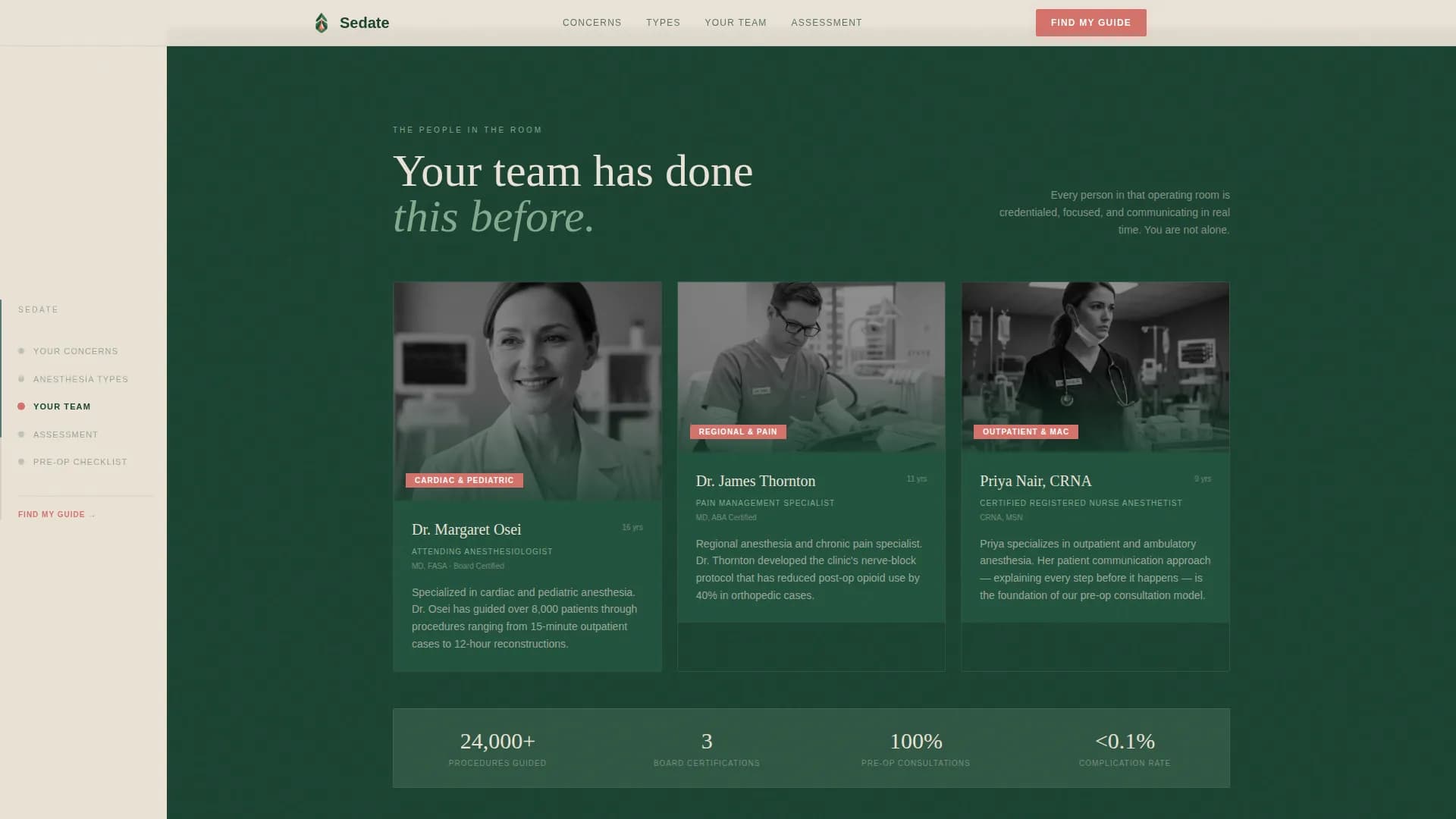 Specialist Anesthesiologist Appointment Booking Website Template