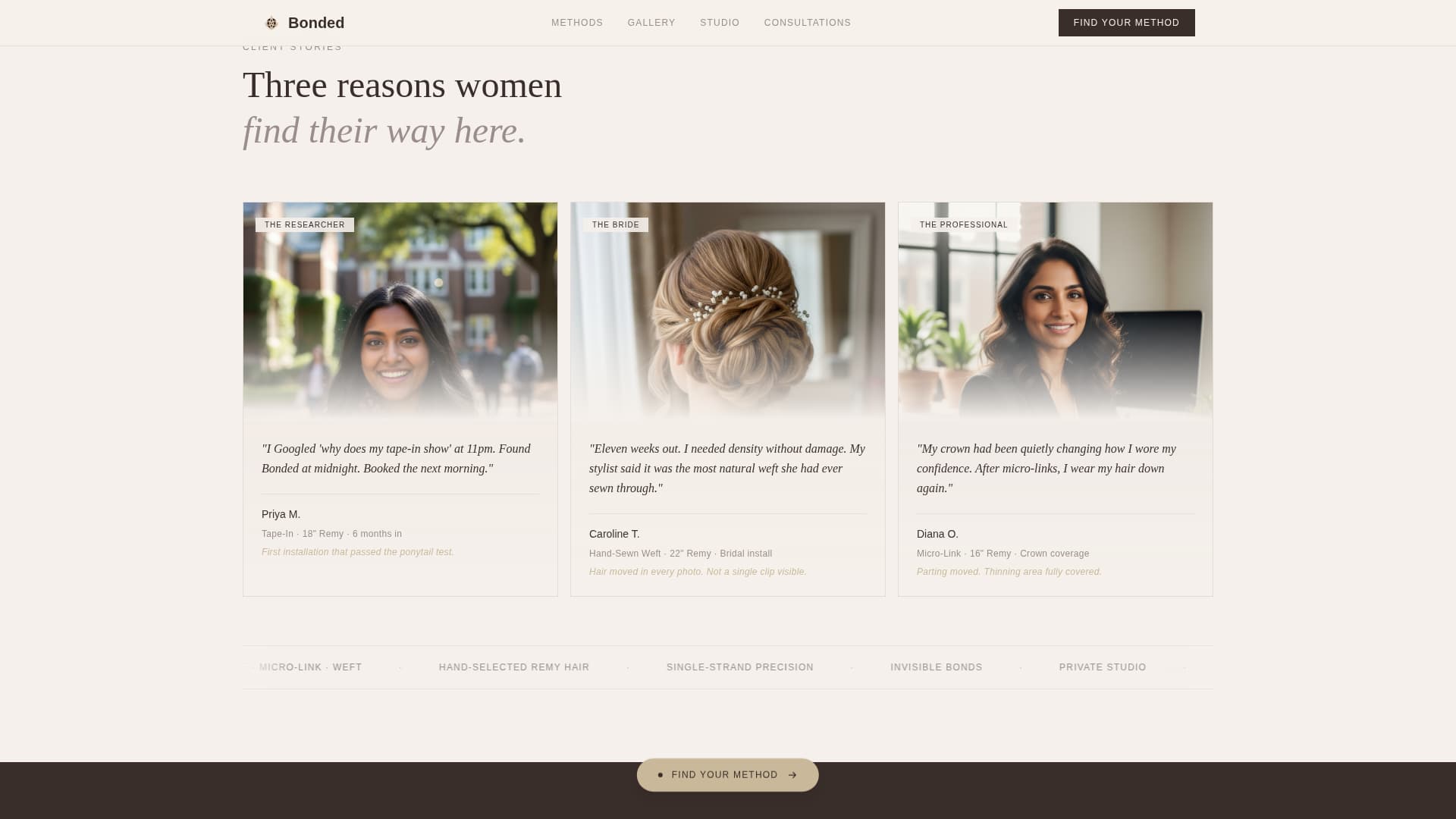 Specialty Beauty Treatments Specialist Professional Website Template