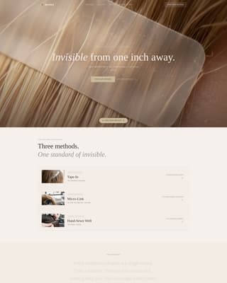 Specialty Beauty Treatments Specialist Professional Website Template