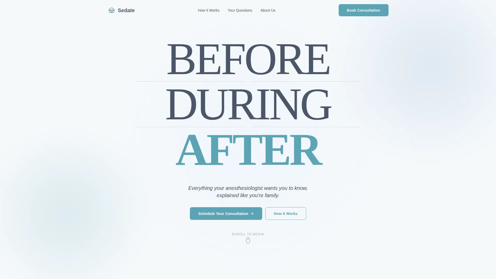 Advanced Anesthesiologist Appointment Booking Website Template