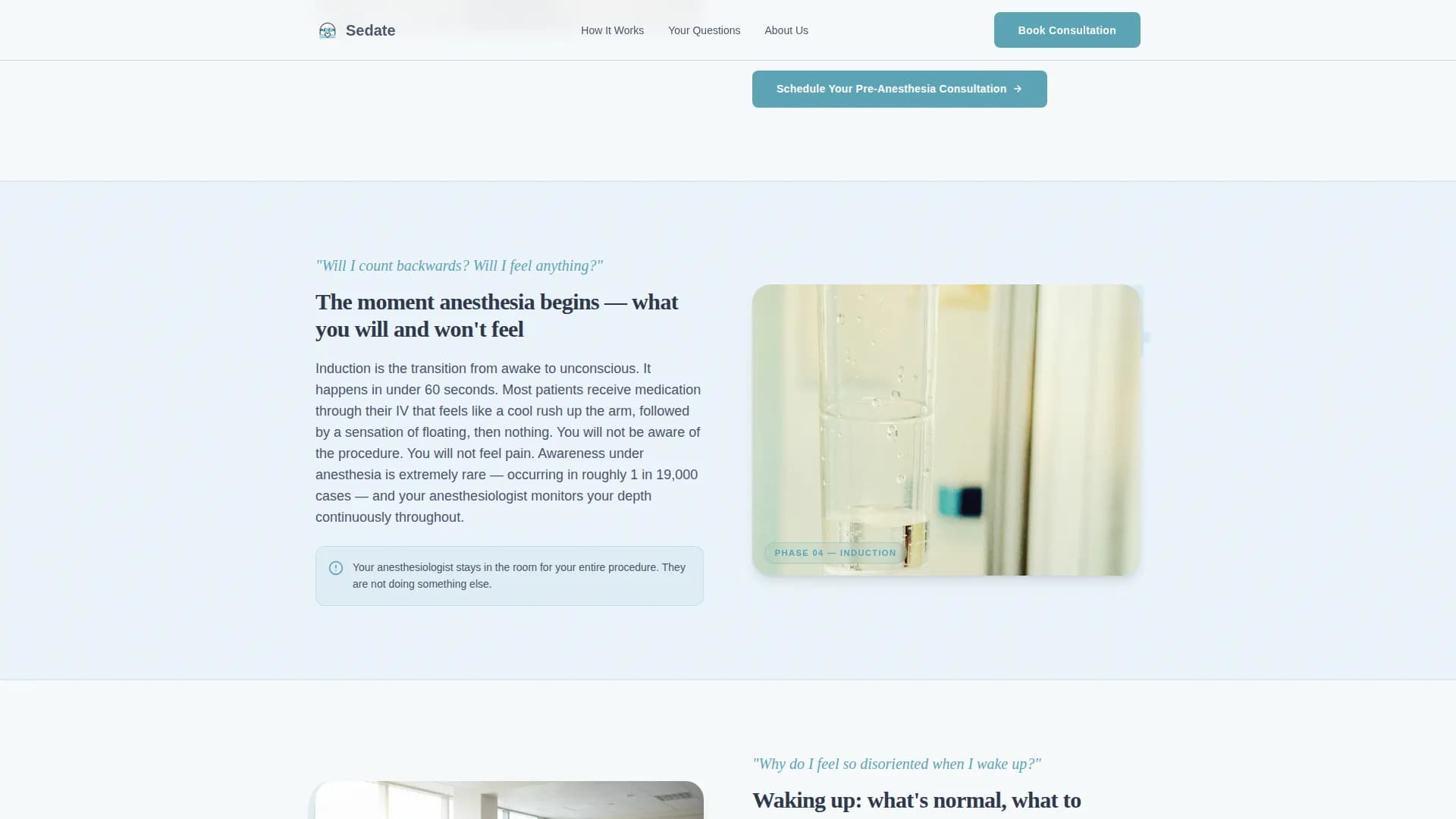 Advanced Anesthesiologist Appointment Booking Website Template
