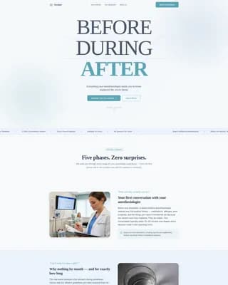 Advanced Anesthesiologist Appointment Booking Website Template