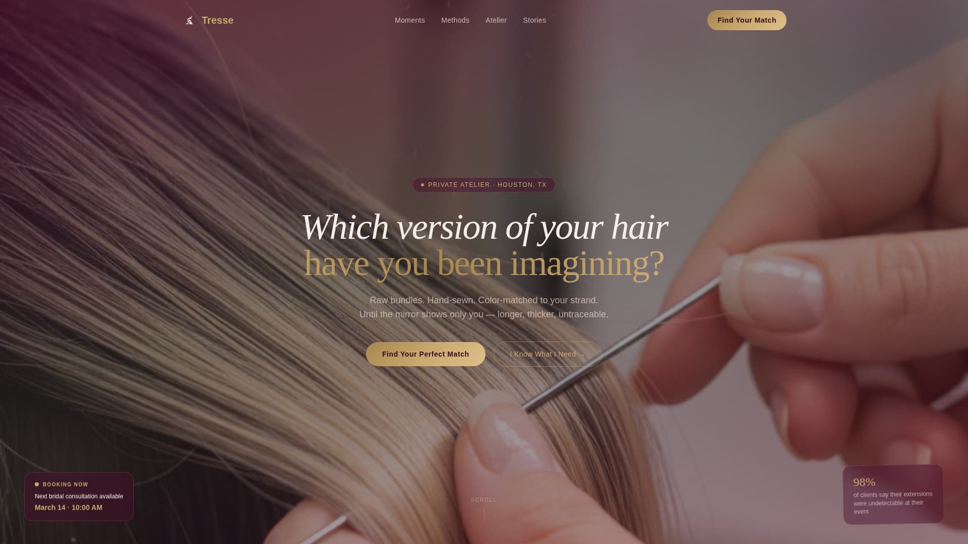 Salon & Hair Studio Advanced Booking Website Template