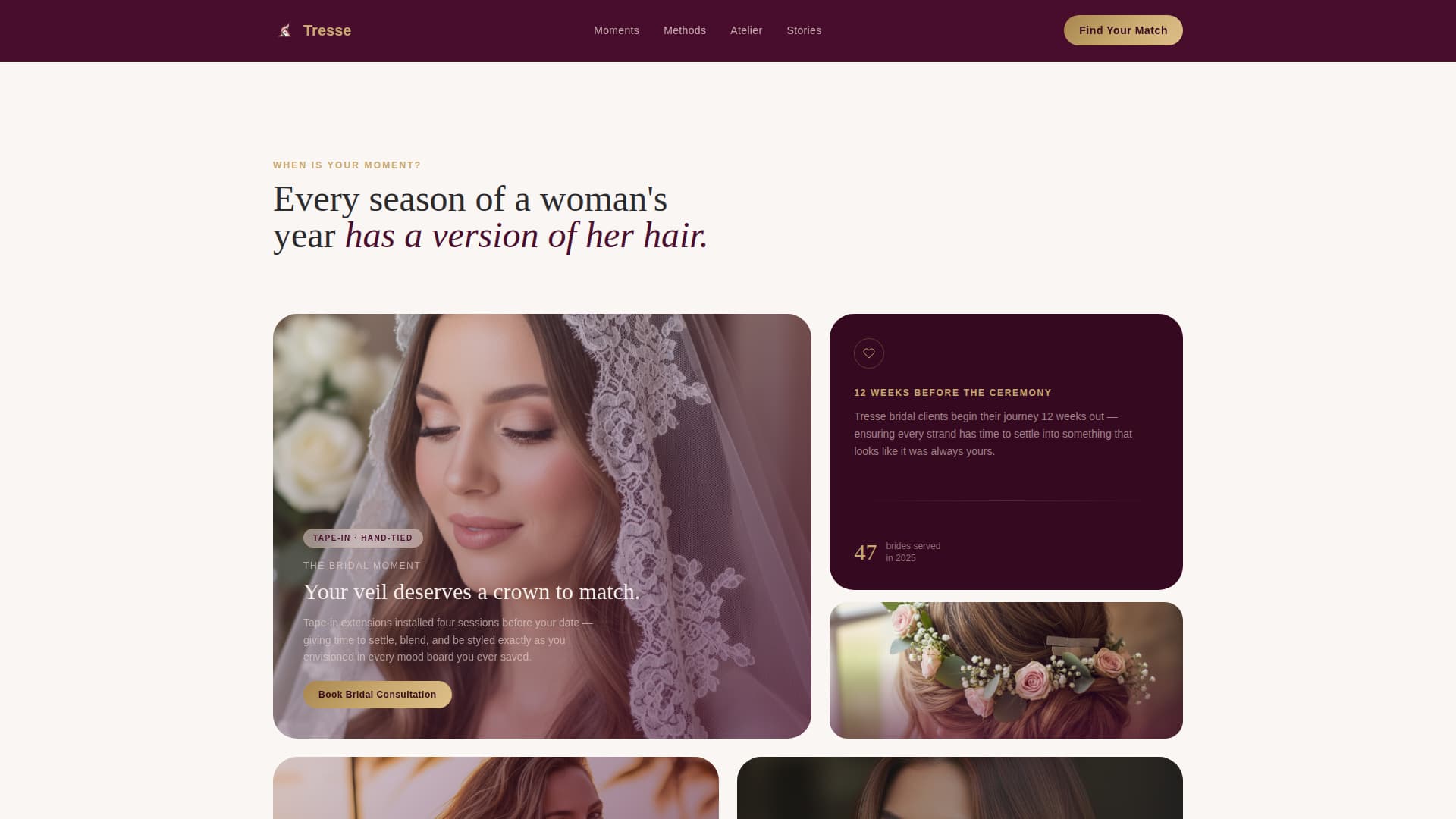 Salon & Hair Studio Advanced Booking Website Template