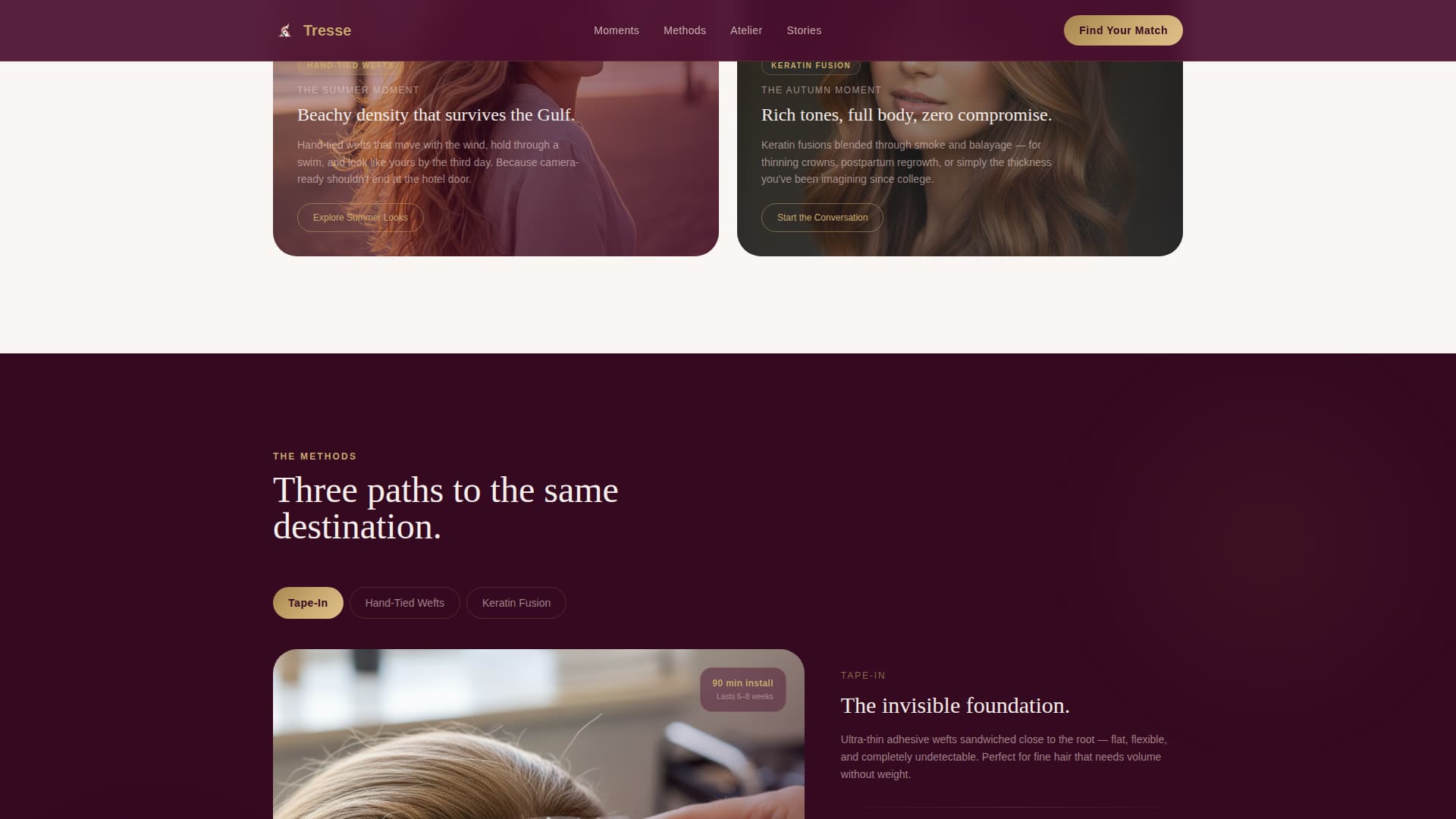 Salon & Hair Studio Advanced Booking Website Template
