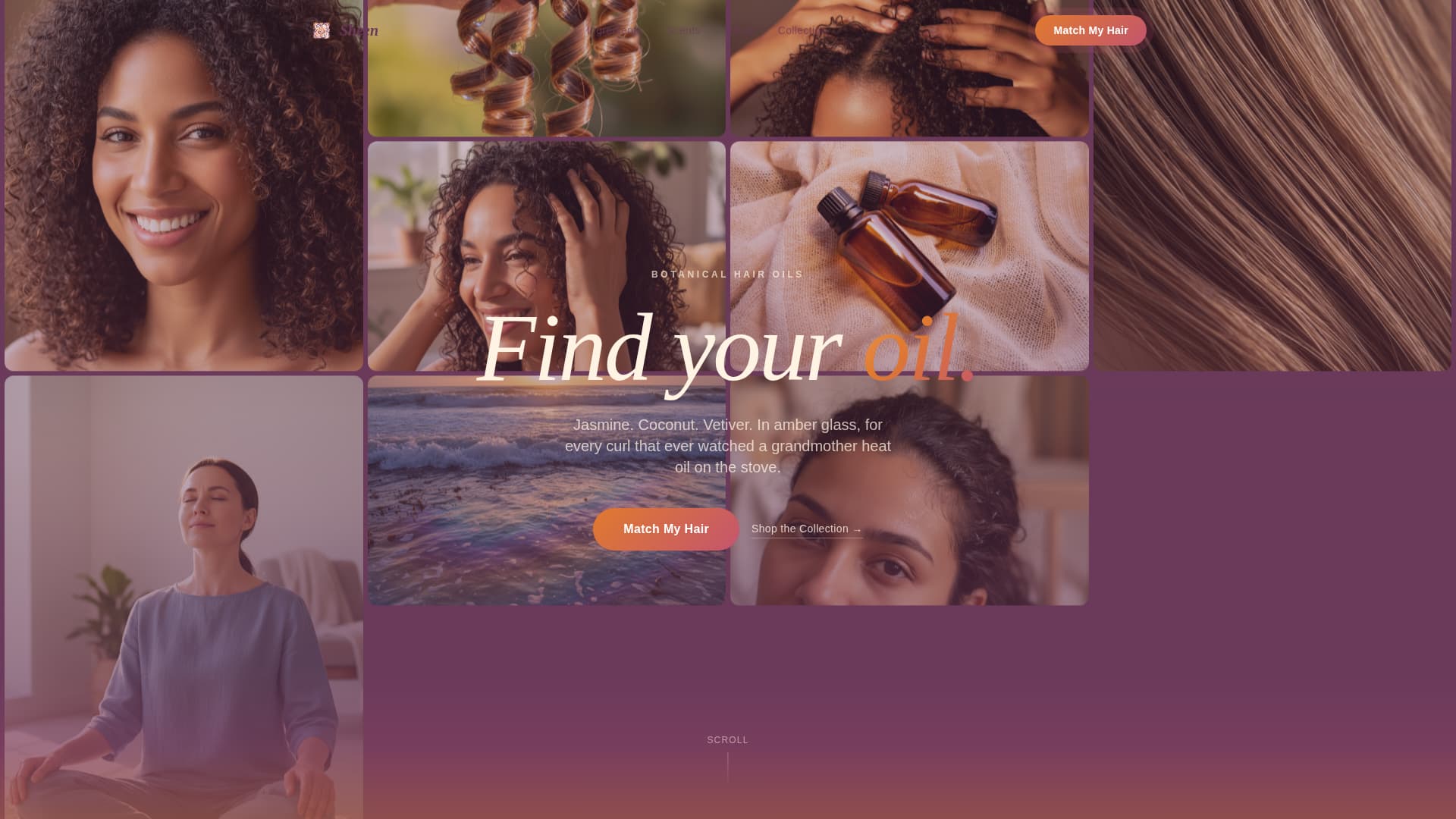 Hair Care Brand & Product Premium Professional Website Template