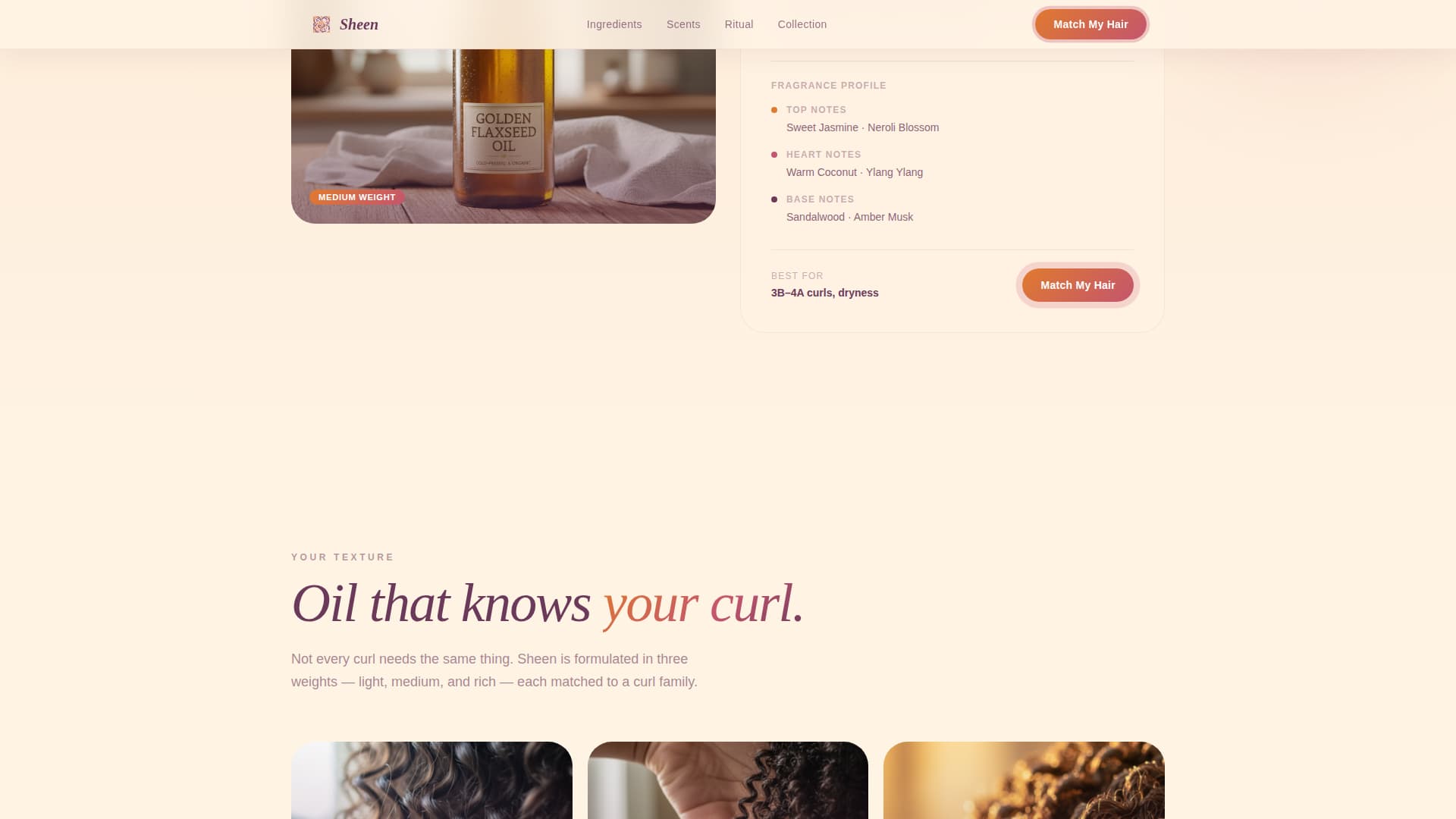 Hair Care Brand & Product Premium Professional Website Template
